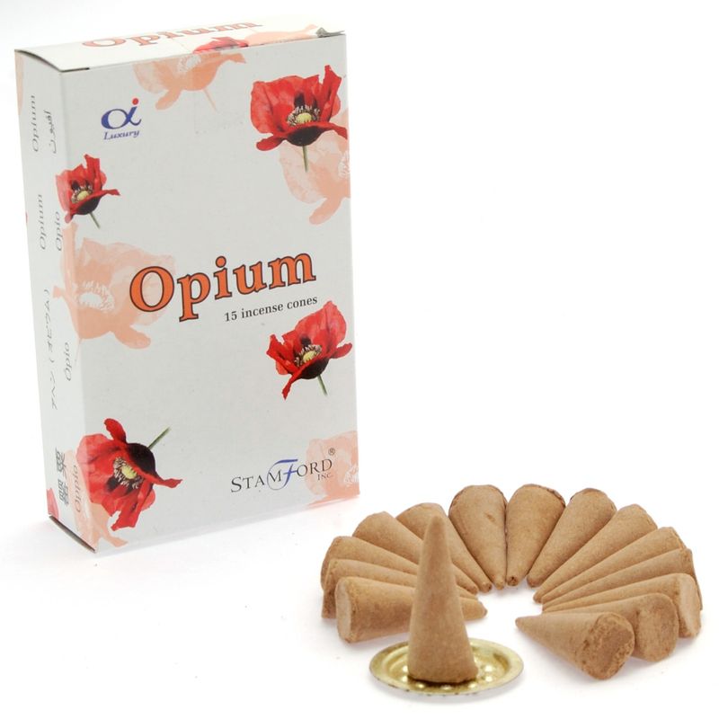 Кутия с 15 Конуса от Тамян с Опиум