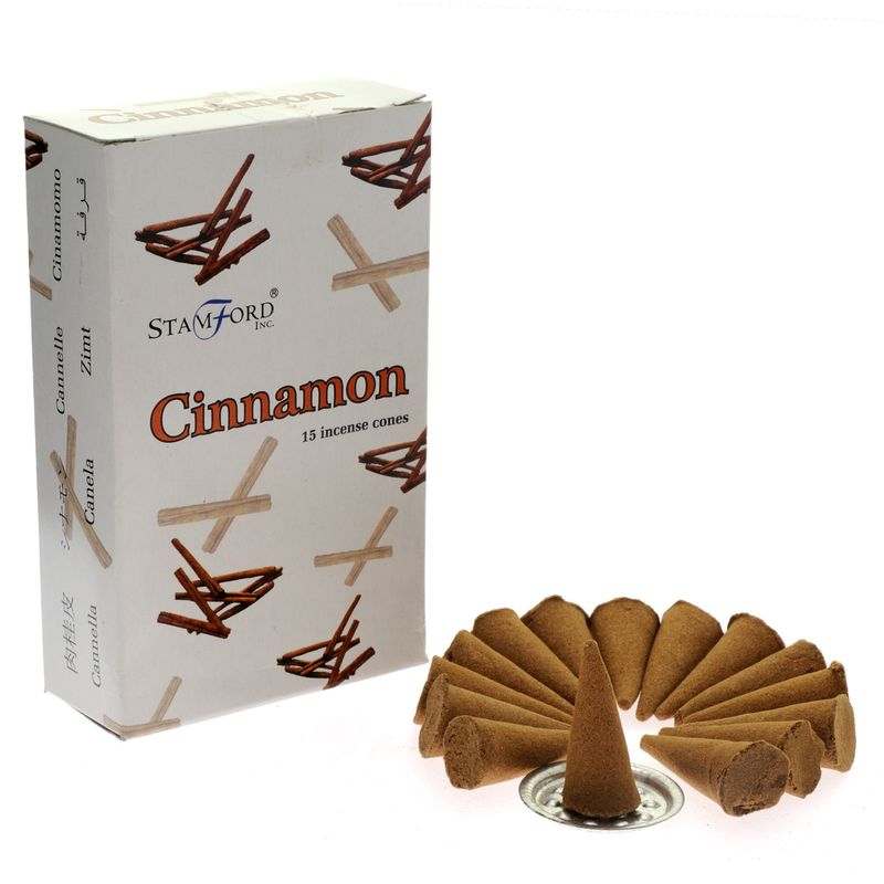 Кутия с 15 Конуса от Тамян с Канела
