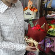 Сапуни за Баня "Стоящ Букет Цветя" - Оранжево