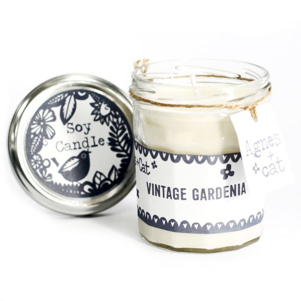 Свещ в буркан Jam Jar - Винтажна гардения