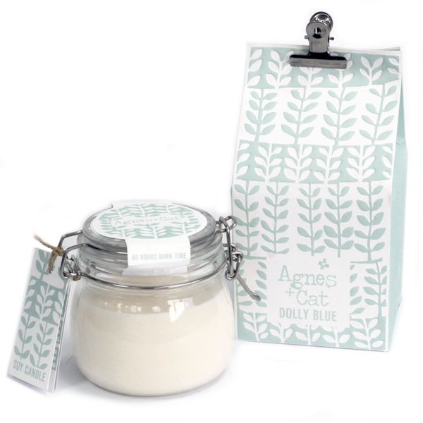 Свещ в буркан Kilner - Dolly Blue