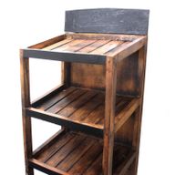 Стелаж За Баня С 5 Рафта Кафяв - 180x56 см