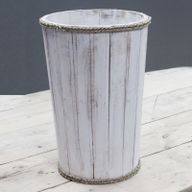 Голяма Дървена Морска Вана Избелена - 45x32 см