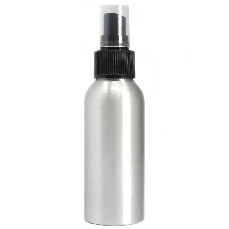 100 ml алуминиева бутилка с черна пръскалка