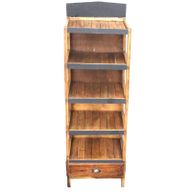 Стелаж От Рециклирано Тиково Дърво - 178x57 см