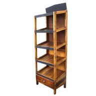 Стелаж От Рециклирано Тиково Дърво - 178x57 см