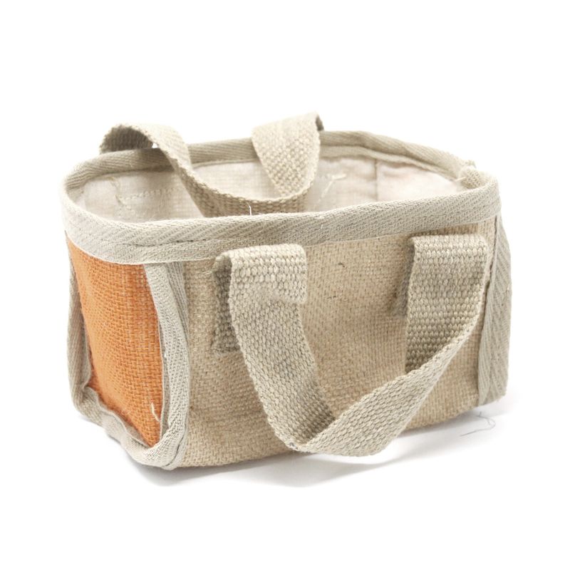 Мини кошница за пазаруване - 16x10x12cm - куркума