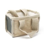 Мини пазарска кошница - 16x10x12 см - антрацит