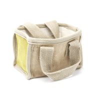 Мини пазарска кошница - 16x10x12 см - маслинено