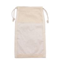 Голям памучен джоб с прозорец - 26×15 см