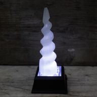 Селенитова Спирална Кула (Рог от Еднорог) - 15 см
