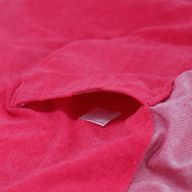 Памучна парео кърпа за плаж - 100x180 см - ярко розова