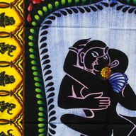 Ръчно боядисано памучно стенно изкуство - Камасутра