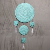 Балийска Стенна Декорация от Алуминий - Ангели (3 бр.)