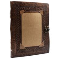 Голяма персонализируема кожена книга за гости 10x13" (200 страници)