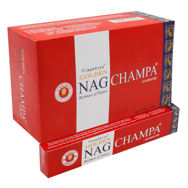 15гр - Храмови Ароматизиращи Пръчици "Golden Nag" - Тамян Champa