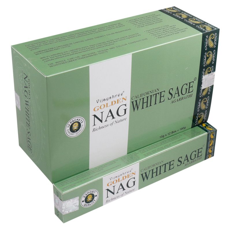 15гр - Храмови Ароматизиращи Пръчици "Golden Nag" - Тамян "Бял Градински Чай"