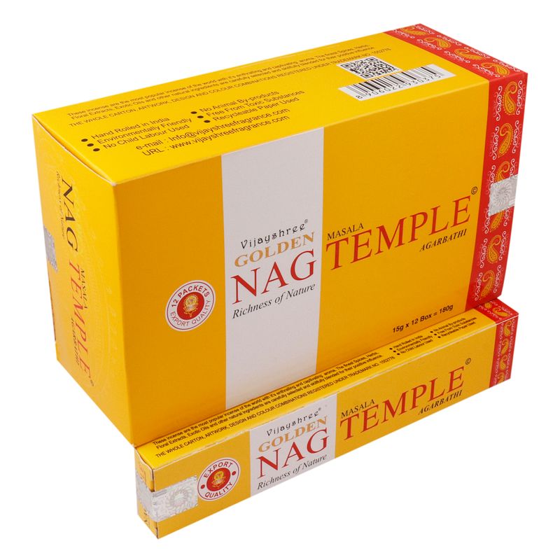 15гр - Храмови Ароматизиращи Пръчици "Golden Nag" - Тамян "Храм"
