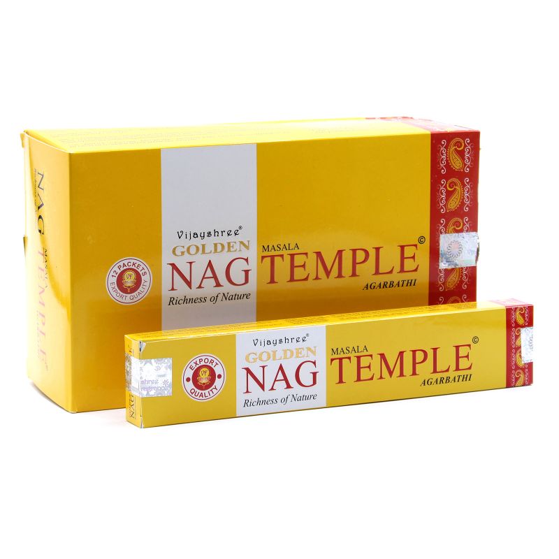 15гр - Храмови Ароматизиращи Пръчици "Golden Nag" - Тамян "Храм"