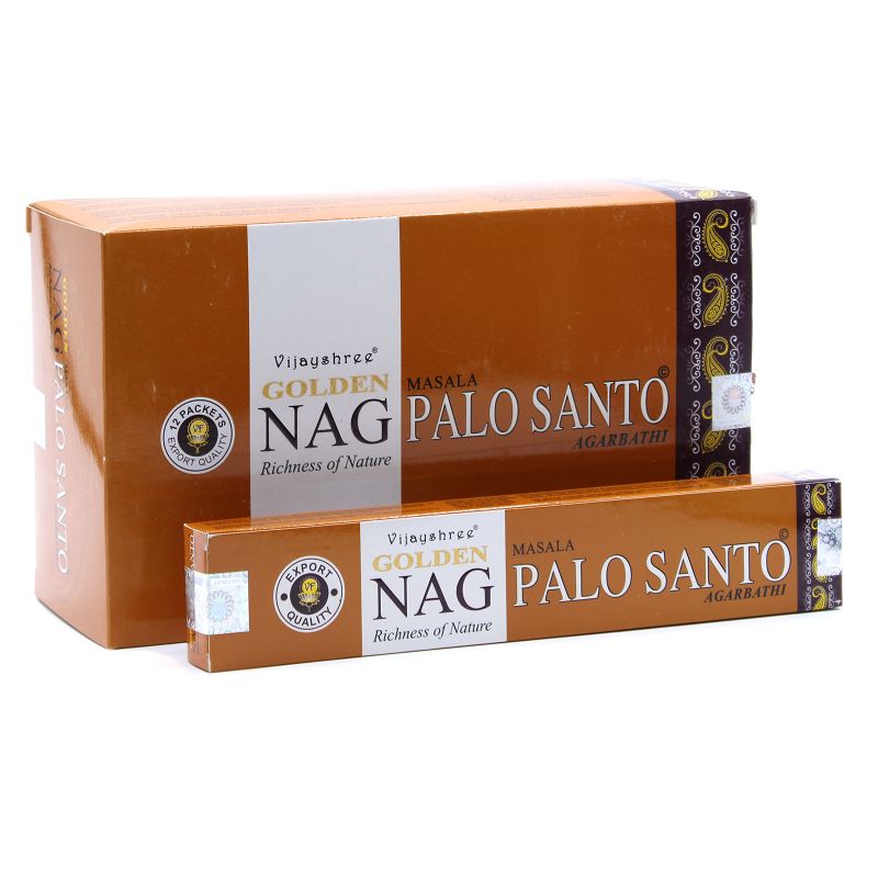 15гр - Храмови Ароматизиращи Пръчици "Golden Nag" - Тамян "Пало Санто"