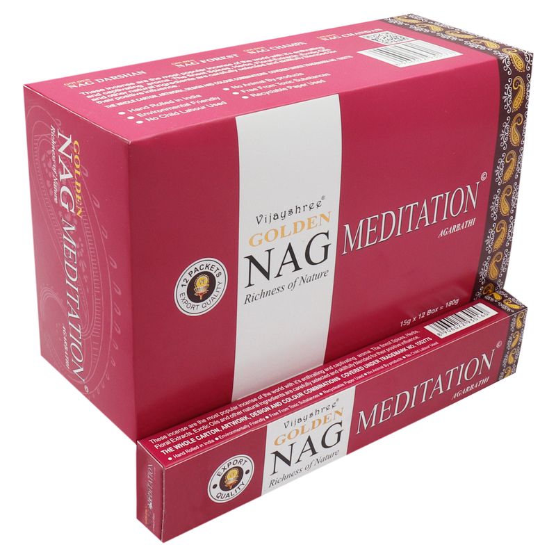 15гр - Храмови Ароматизиращи Пръчици "Golden Nag" - Тамян "Медитация"