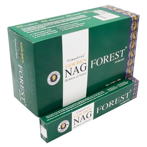 15гр - Храмови Ароматизиращи Пръчици "Golden Nag" - Тамян "Гора"