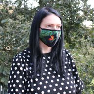 Повторно използваема модна маска за лице - Зелена джунгла (Възрастни)