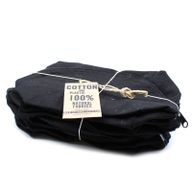 Черен памучен несесер за тоалетни принадлежности 10 унции - Moon Bag