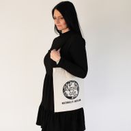 Agnes and Cat Памучна чанта 6 унции - 35x30 см - Naturally Artisan