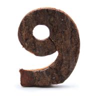 Номер на рустикална кора - "9" - 7 см