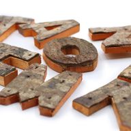 Nat Rustic Bark Letters - Обичам те повече, отколкото думите могат да кажат.. (28)