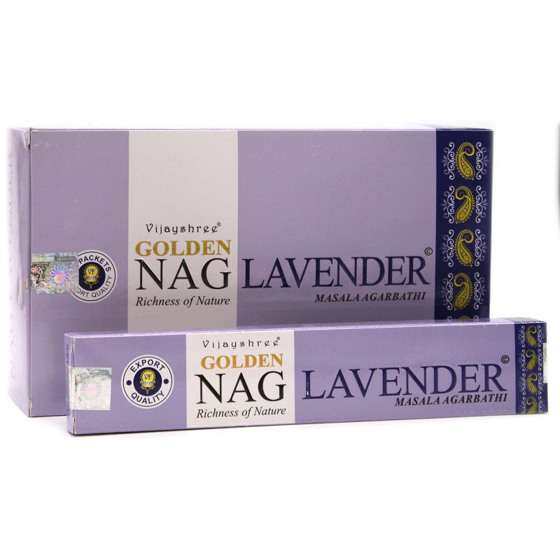 15гр - Храмови Ароматизиращи Пръчици "Golden Nag" - Лавандула