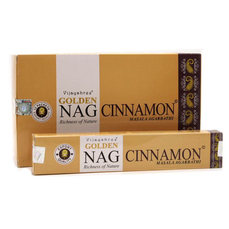 15гр - Храмови Ароматизиращи Пръчици "Golden Nag" - Канела