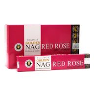 15гр - Храмови Ароматизиращи Пръчици "Golden Nag" - Червена Роза