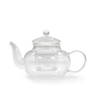 Стъклен чайник с инфузер - Round Pearl - 400 мл