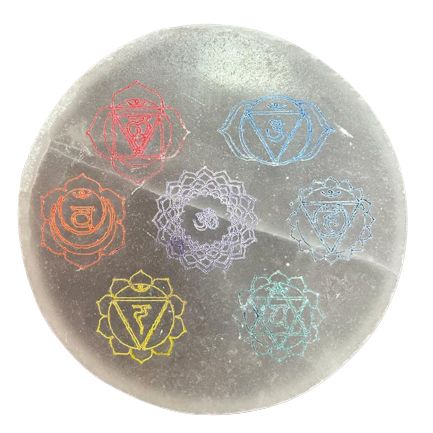 Средна зарядна платка 10 см - Chakra Design - цвят