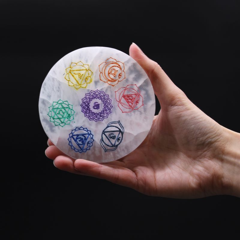 Средна зарядна платка 10 см - Chakra Design - цвят
