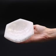 Селенитова шестоъгълна купа - 15 см