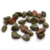 Малки Африкански Полирани Камъни - Unakite