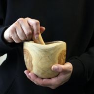 Голямо Ергономично Тиково Хаванче С Чукало