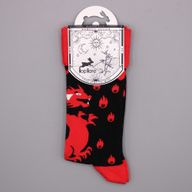 Hop Hare Бамбукови чорапи - Червени дракони S/M