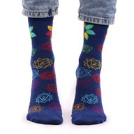 Hop Hare бамбукови чорапи - Дъга чакра S/M