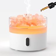 USB-C Арома Дифузер Хималайска Сол - Нощна Лампа - Ефект "Пламък"