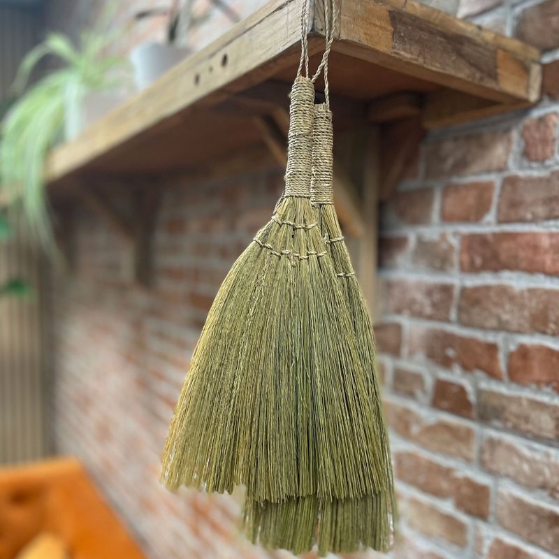 Комплект 4 - Pampas Fan Broom - Естествени смесени размери