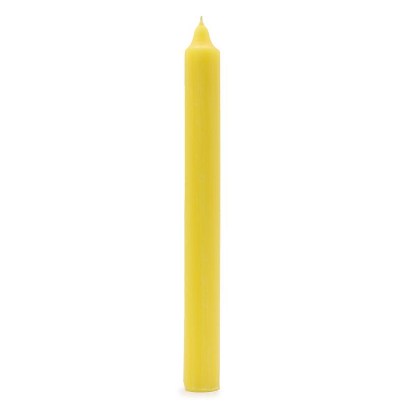 Комплект едноцветни вечерни свещи - 21 броя - Rustic Lemon