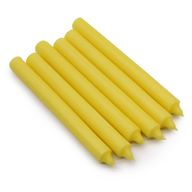 Комплект едноцветни вечерни свещи - 21 броя - Rustic Lemon