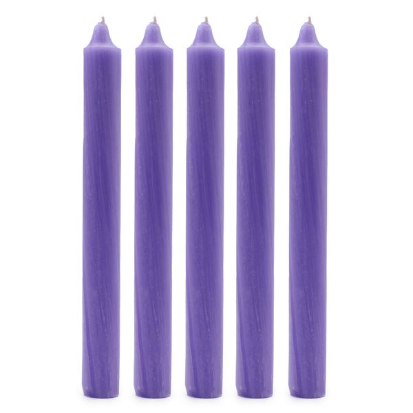 Свещи за вечеря едноцветни на едро - Rustic Lilac
