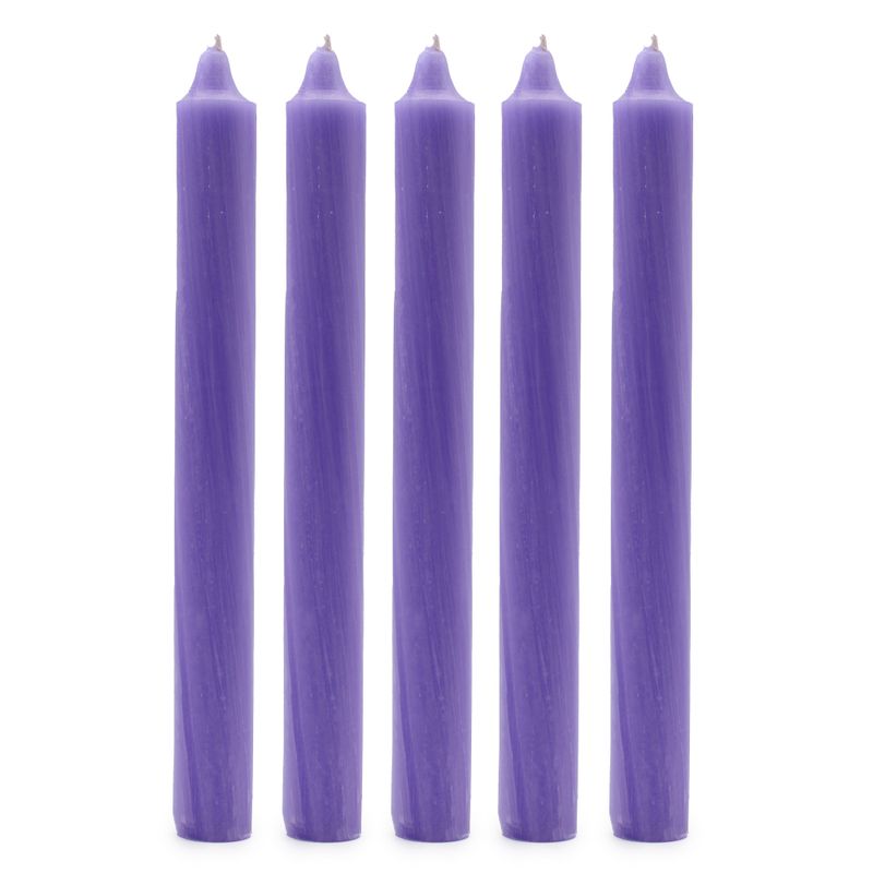 Свещи за вечеря едноцветни на едро - Rustic Lilac