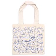Голяма памучна торба за пазаруване - 38x42 см - Sea Life - 10 унции