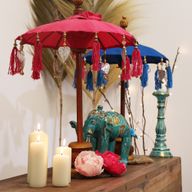Bali Home Decor чадър - памук - розов - 40 см